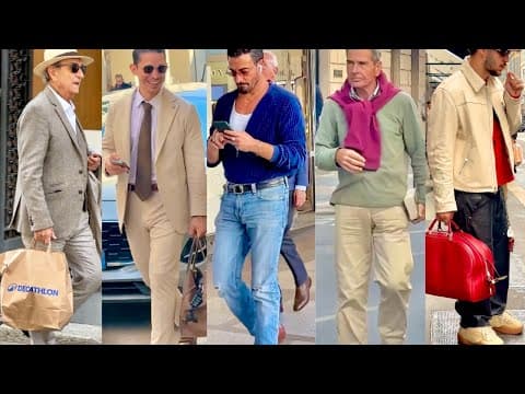 2025 October 🇮🇹Real Men’s Street Style 🍁Italian Men on the stroll in Fall #mensfashion #voguejapan