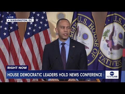 LIVE: House Democratic leaders hold news conference