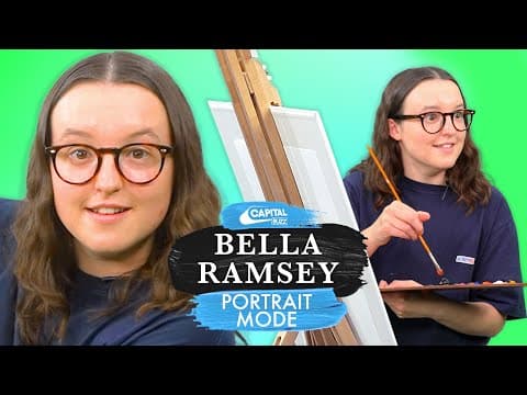 Bella Ramsey Paints A Portrait While Answering Questions | The Last Of Us