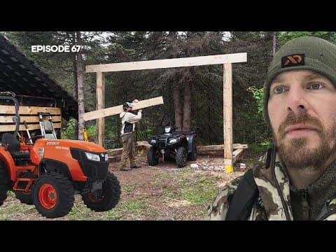 ATV Garage, Self-Milled Lumber, Tractor Reveal |EP67| Log Cabin Build on Off-Grid Homestead
