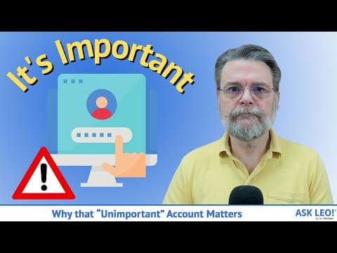 Why Your “Unimportant” Accounts Matter