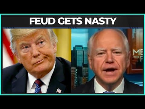 Tim Walz ERUPTS After Trump Hurls Slur At Him