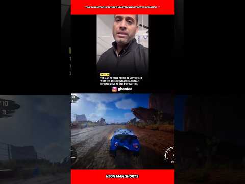 "Time to leave Delhi" Father's Heartbreaking video on Pollution 💔 #shorts