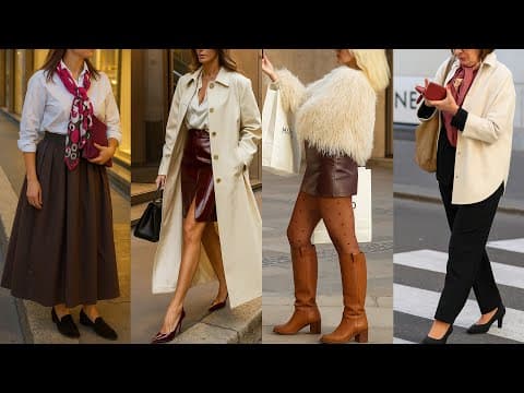 ITALIAN AUTUMN STREET TRENDS 2025 🍁 ELEGANT OUTFITS FASHION OF MILAN | LUXURY FALL SHOPPING LOOKS