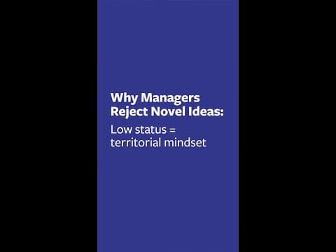 Why Managers Reject Novel Ideas