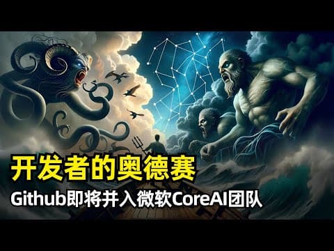 【人工智能】开发者的奥德赛时代 | Github CEO Thomas Dohmke | 年底离职 | Github并入微软 | 新阶层分化 | AI完成90%代码 | Agent | ASI