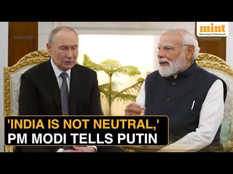 Modi-Putin Bilateral Talks: Putin Assures PM Modi Of 'Peaceful Settlement With Ukraine' | Watch