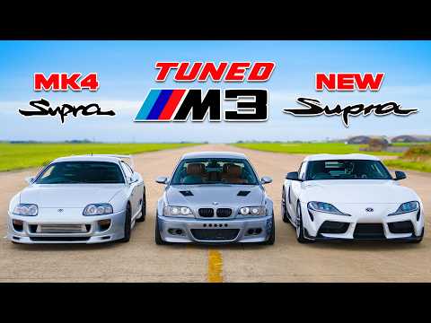 Can a Tuned M3 beat the BEST Toyota Supras? DRAG RACE