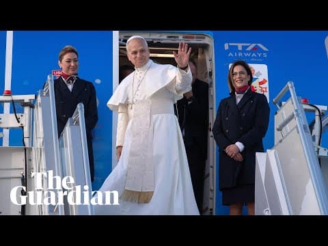 Pope Leo gifted Thanksgiving pie during debut trip as Catholic church leader