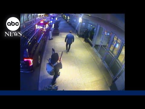 Chilling new video shows moments after UnitedHealthcare CEO's shooting