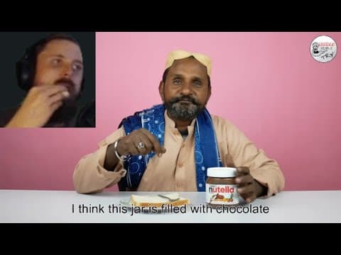 Forsen reacts to Tribal People Try Nutella for the First Time