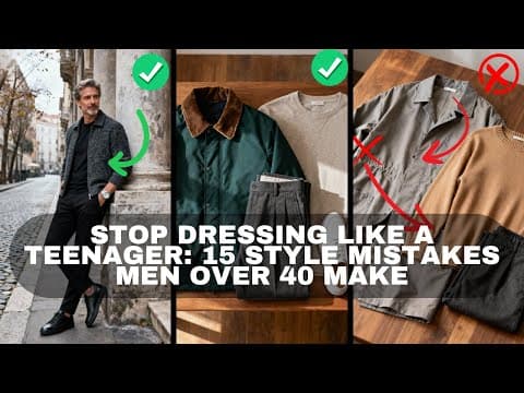 Stop Dressing Like A Teenager: 15 Style Mistakes Men Over 40 Make