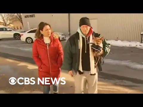 Iowa man braving frigid cold temperatures in car with his dog gets help