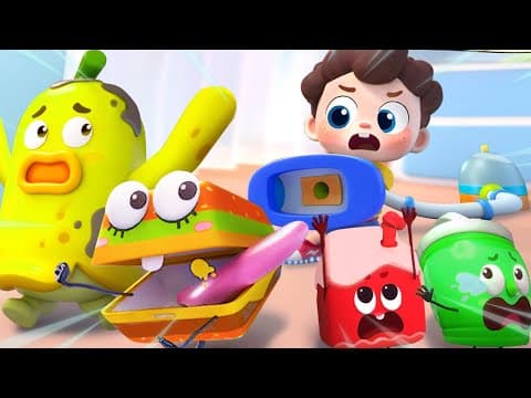 Trash, Don’t Stick to Me | Healthy Habit | Safety Rules | Nursery Rhyme & Kids Song | BabyBus