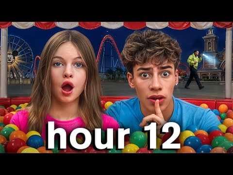 How Long Can We Secretly Live in an Amusement Park?