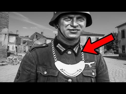 Why Did Germans Wear Those Metal Neck Plates in WWII?