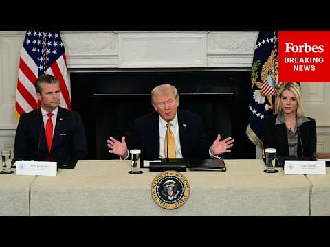 FULL ROUNDTABLE: President Trump & Cabinet Members Detail Crime Crackdown, Take Reporters' Questions