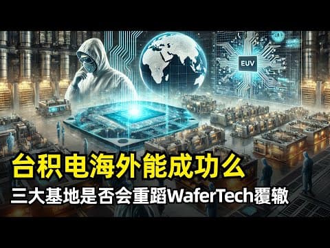 【芯片】台积电海外建厂能成功么?| 基于台湾的三种护城河 | 美国亚利桑那 | 日本德国 | WaferTech的失败教训 | 张忠谋 | 地缘政治要求 | 全球科技格局影响