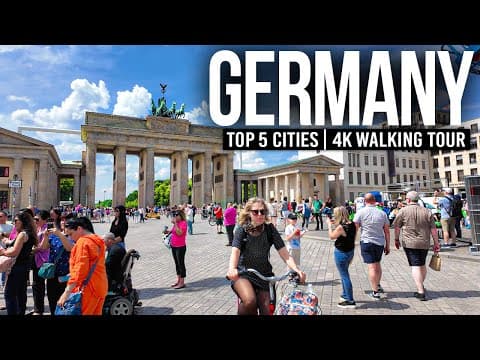 Germany's Top 5 Cities 🇩🇪 4K Walking Tours of Must-Visit Destinations