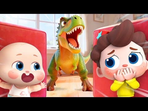 Dinosaurs in My House | Dinosaurs Stories for Kids | Nursery Rhymes & Kids Songs | BabyBus