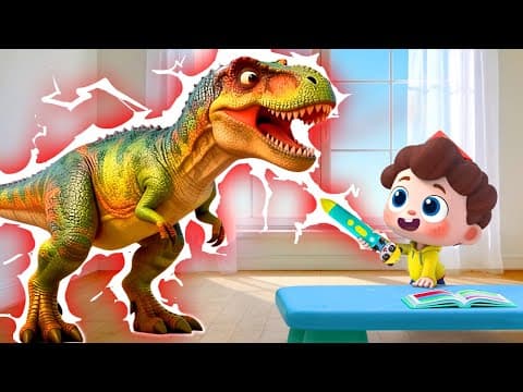 Dinosaurs in My House | Dinosaurs Stories for Kids | Nursery Rhymes & Kids Songs | BabyBus