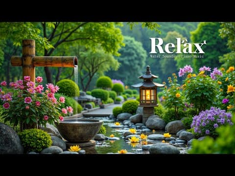 Relaxing Bamboo Water Sleep Music 🌿 Deep Healing to Release Stress, Worry & Emotional Fatigue