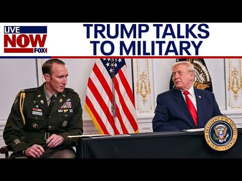 FULL: Trump calls military members on Thanksgiving, gives update on National Guard shooting