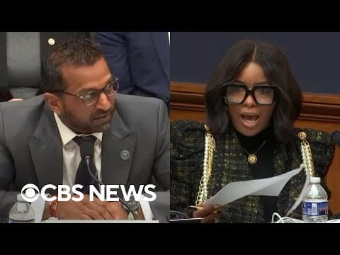 Watch: Jasmine Crockett calls Kash Patel "least qualified FBI director" in history