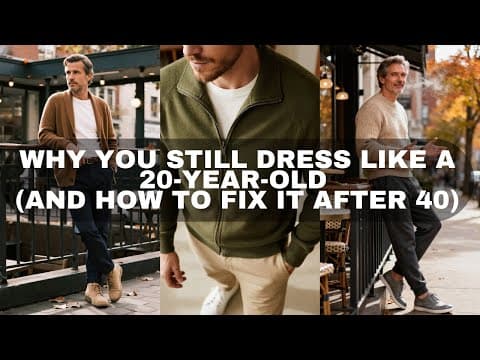 Why You Still Dress Like a 20-Year-Old (And How to Fix It After 40)