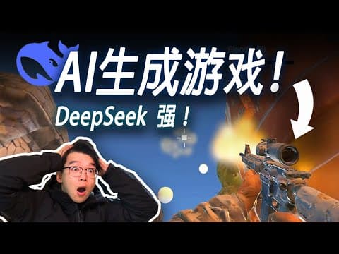 我让DeepSeek做射击游戏!他杀疯了!我沉迷了...