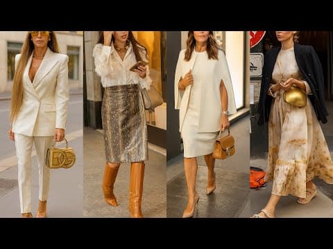 TRENDIEST FALL LOOKS INSPIRED BY MILAN FASHIONISTAS 🇮🇹 TIMELESS OUTFITS FASHION 2025 | ELEGANT STYLE