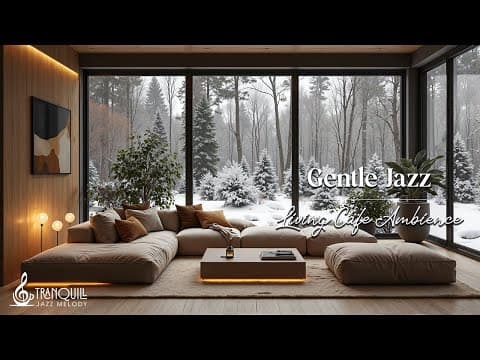 Gentle Living Cafe Jazz | Soft Jazz Music with Outdoor View For Relaxing, Studying & Working