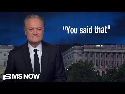 Lawrence: If Trump hasn’t called you a ‘terrible reporter’ then you’re not doing your job