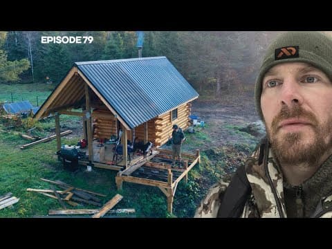 Tool Shed, Well Testing, Metal Roof, Sauna Prep |EP79| Log Cabin Build on Off-Grid Homestead