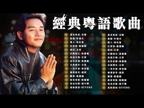 經典粵語歌曲|90年代懷舊金曲回顧 🎵 王菲 張國榮 周慧敏 陳慧嫻 BEYOND – Cantonese Golden Hits