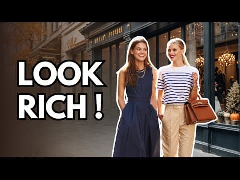 How to Look Rich and Classy: 6 Fashion Rules
