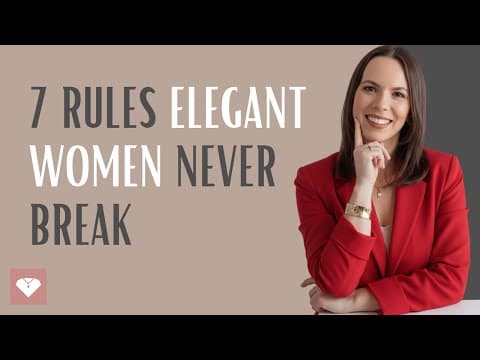 7 Etiquette Rules That Set Elegant Women Apart from Ordinary Ones