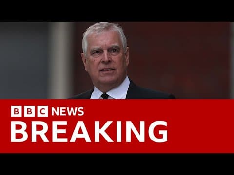 Andrew stripped of 'prince' title and will move out of Royal Lodge | BBC News