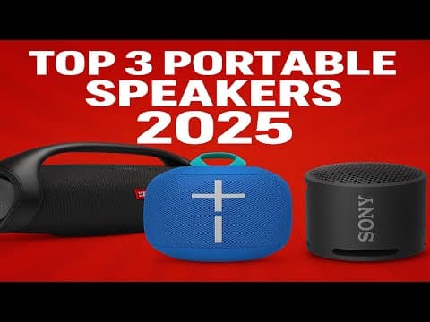 TOP 3: PORTABLE SPEAKERS 2025 | JBL BOOMBOX 4, UE BOOMBOX 4, SONY SRS-XB100