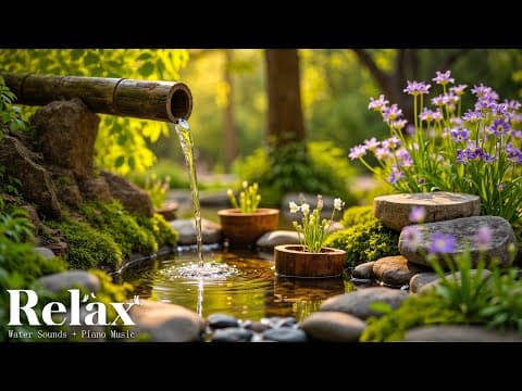 Relaxing Music + Peaceful Water Sounds 🌿 Relieve Stress, Anxiety & Depression | Calm Mind & Body