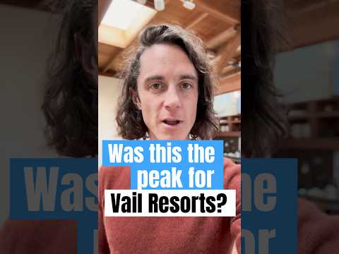 Was this the peak for Vail Resorts? #economics #business #vail #ski #snowboarding