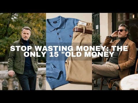 Stop Wasting Money: The ONLY 15 "Old Money