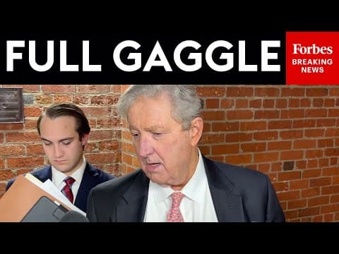 FULL GAGGLE: John Kennedy Takes Questions About Boat Strikes, Healthcare, NDAA