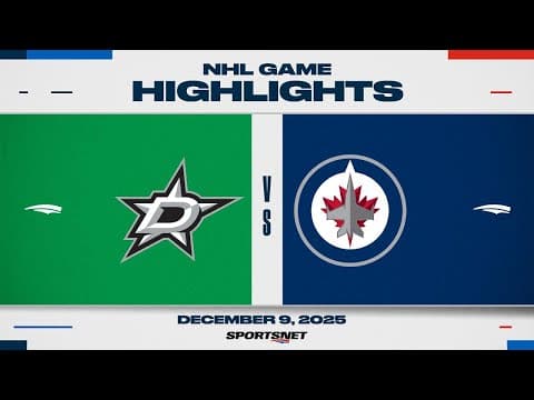 NHL Highlights | Stars vs. Jets - December 9, 2025
