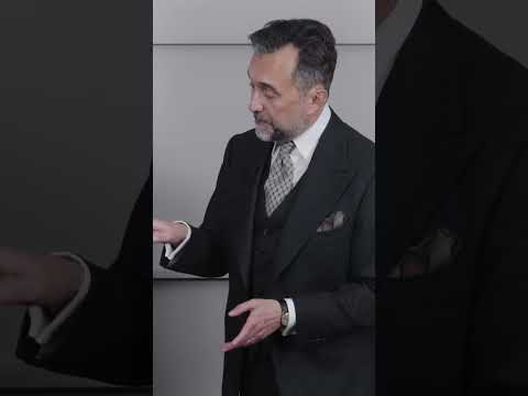 How to Style a Fine Check Tie with a Charcoal Jacket