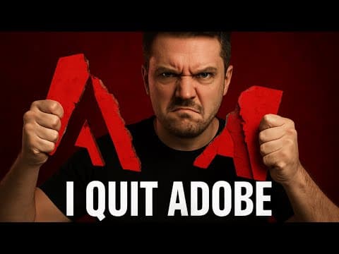 Adobe’s Subscription TRAP: Why Creators Are Finally Quitting