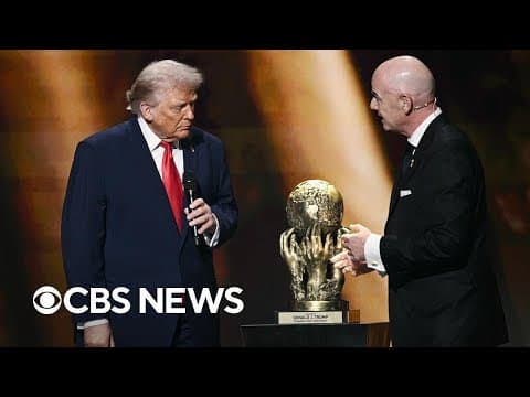 Trump awarded inaugural FIFA Peace Prize during 2026 Men's World Cup draw