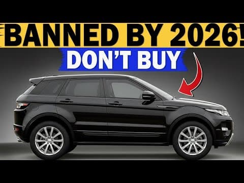 13 SUVs That Will Be BANNED in 2026 (Shocking)