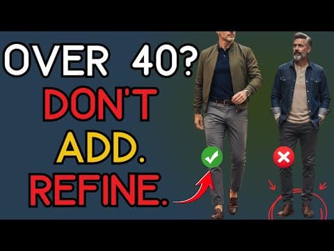 Most Men Over 40 Don’t Need More Clothes — 4 Outfit Rules That Always Work | 40+ Men's Fashion