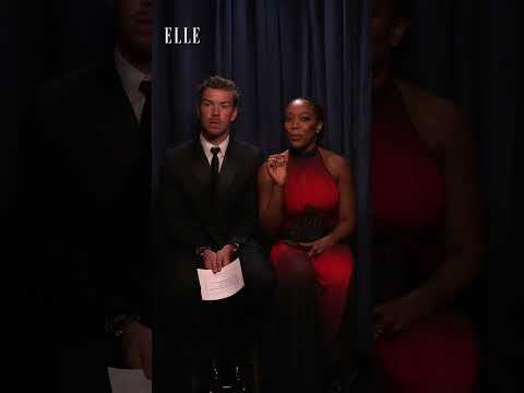 Will Poulter And Naomi Ackie In The ELLE Style Awards Photobooth | ELLE UK
